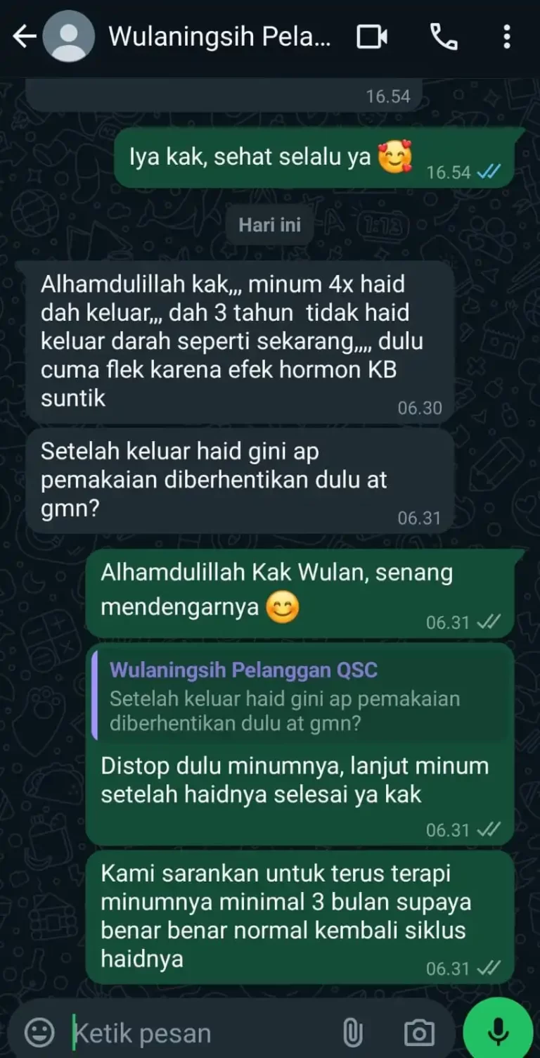 Telat haid karena KB