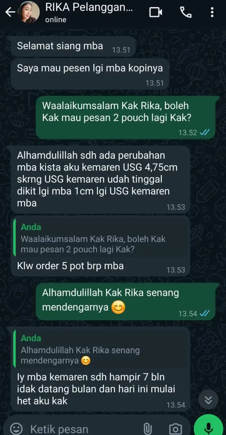 Testimoni kista-miom